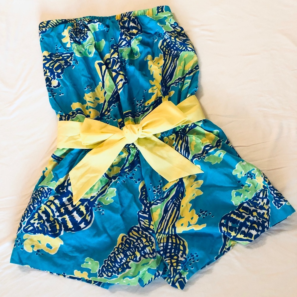 Lilly Pulitzer strapless romper